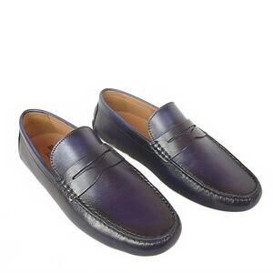 NEW BACCO BUCCI men's acari shoes in blue